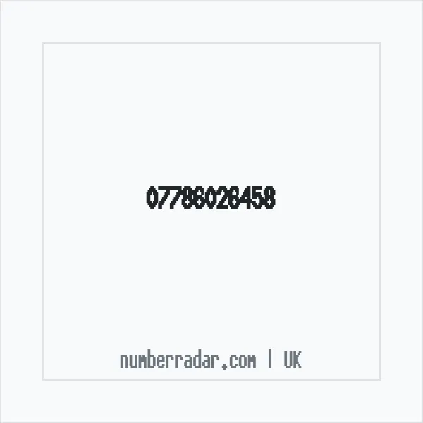 Reverse number check for +44 7786 026458 — who called me?