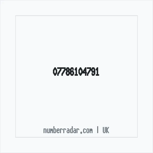 Reverse number check for +44 7786 104791 — who called me?