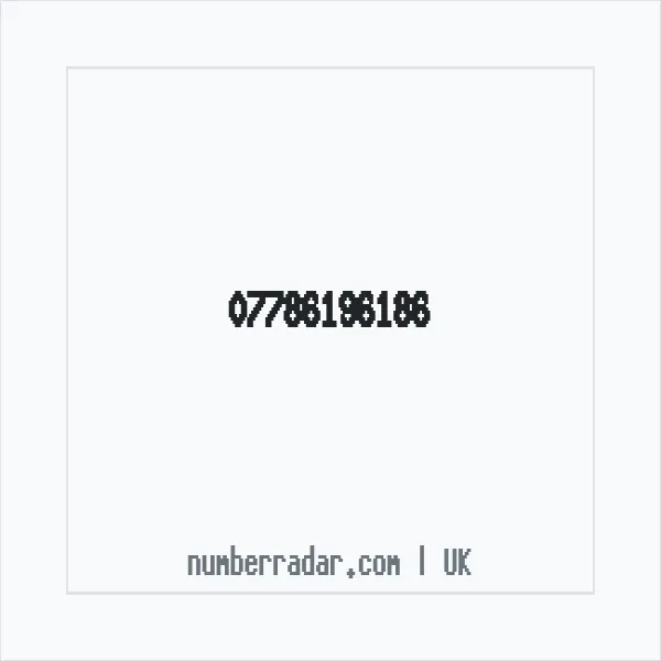 Reverse number check for +44 7786 196186 — who called me?