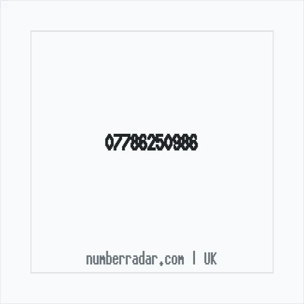 Reverse number check for +44 7786 250986 — who called me?