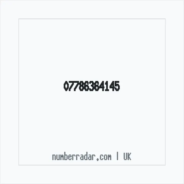 Reverse number check for +44 7786 364145 — who called me?