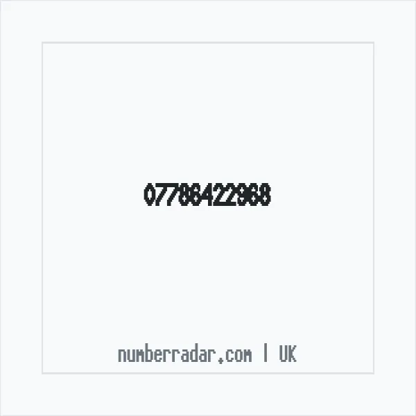 Reverse number check for +44 7786 422968 — who called me?