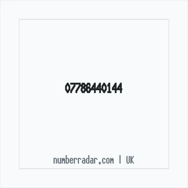 Reverse number check for +44 7786 440144 — who called me?