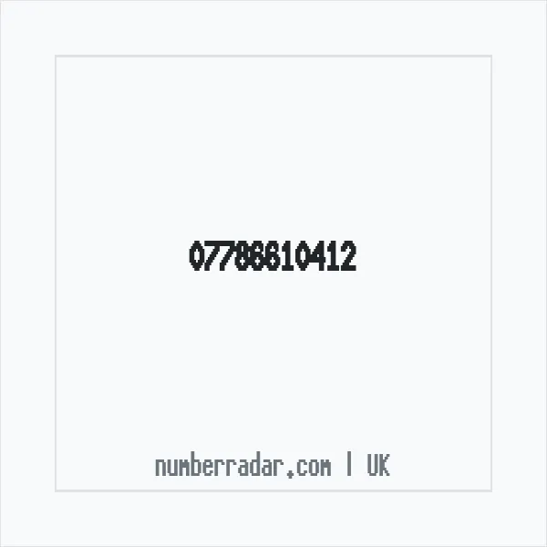 Reverse number check for +44 7786 610412 — who called me?