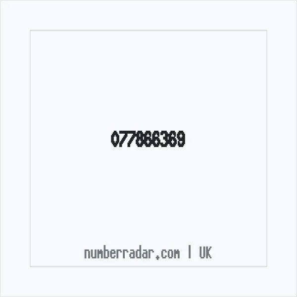 Reverse number check for +44 77866369 — who called me?