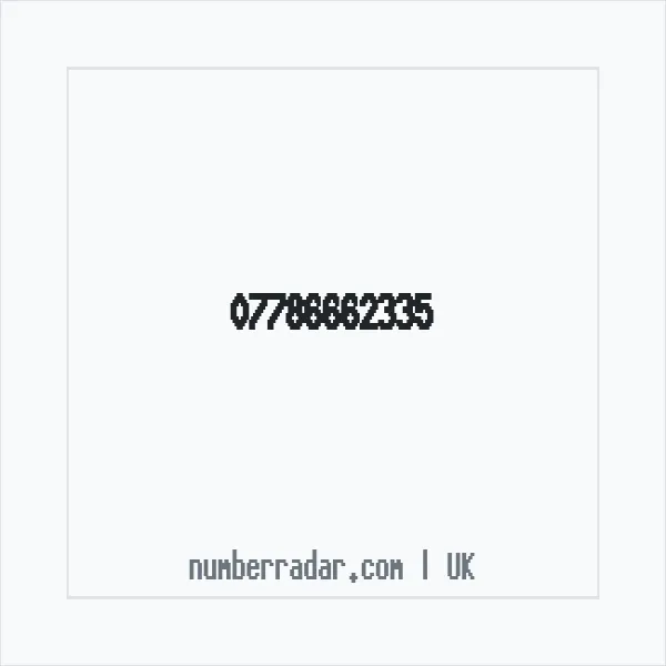 Reverse number check for +44 7786 662335 — who called me?