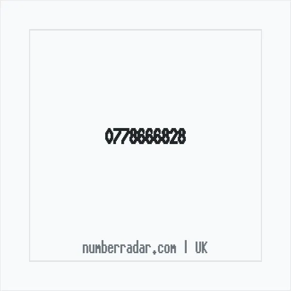 Reverse number check for +44 778666828 — who called me?