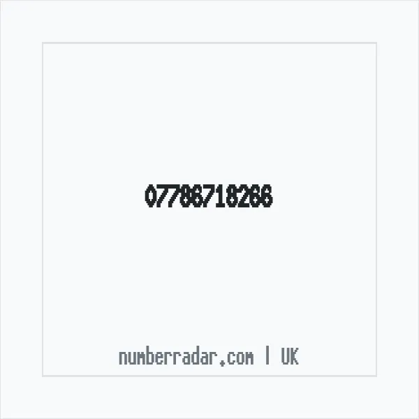 Reverse number check for +44 7786 718266 — who called me?