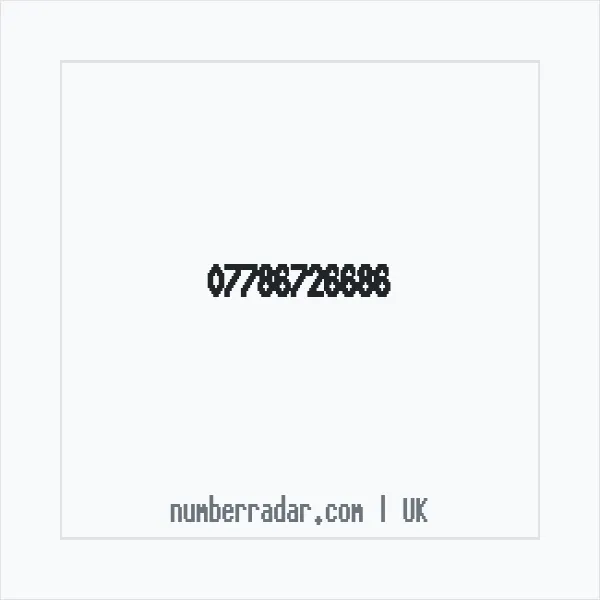 Reverse number check for +44 7786 726686 — who called me?