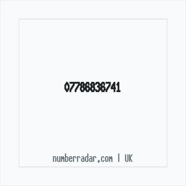 Reverse number check for +44 7786 836741 — who called me?