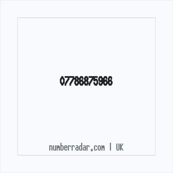 Reverse number check for +44 7786 875966 — who called me?