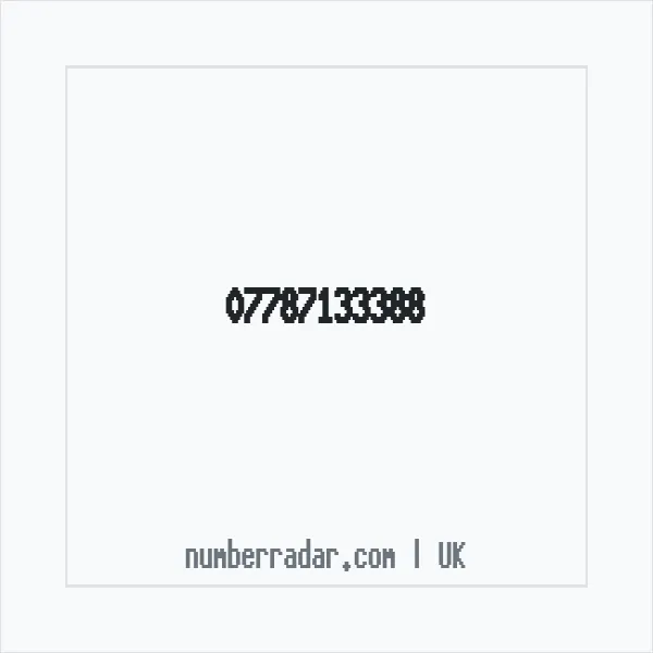 Reverse number check for +44 7787 133388 — who called me?
