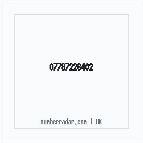 Reverse number check for +44 7787 226402 — who called me?