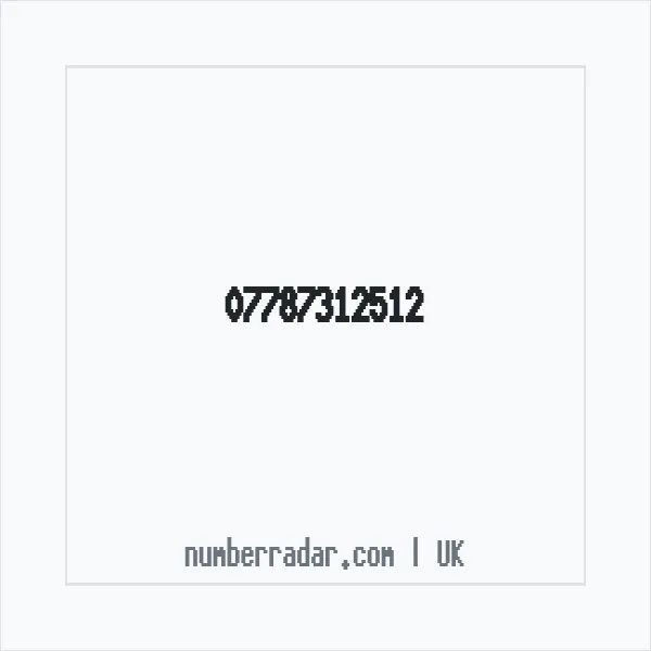 Reverse number check for +44 7787 312512 — who called me?
