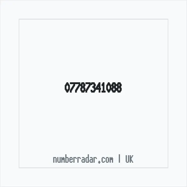Reverse number check for +44 7787 341088 — who called me?