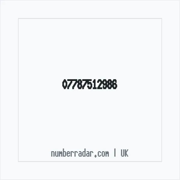 Reverse number check for +44 7787 512986 — who called me?