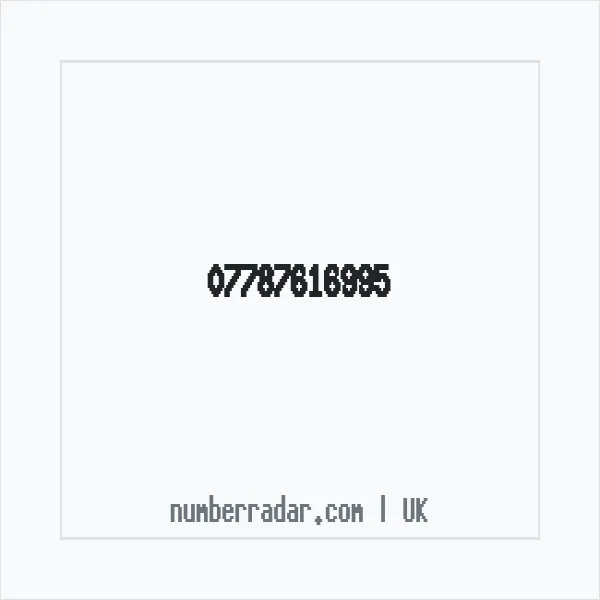Reverse number check for +44 7787 616995 — who called me?
