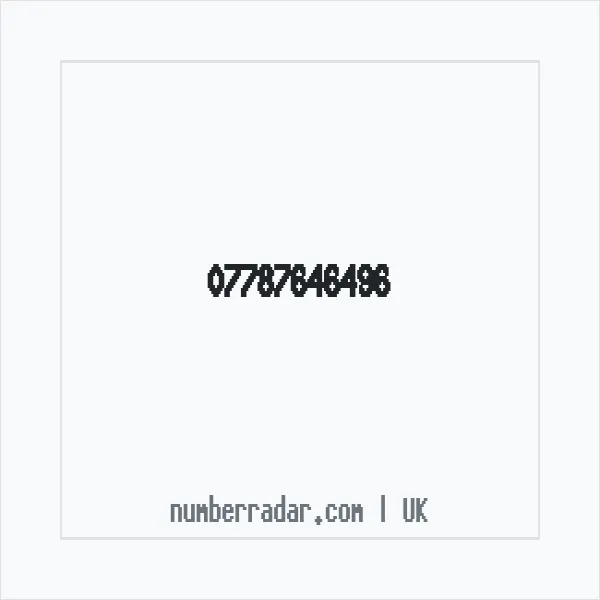 Reverse number check for +44 7787 646496 — who called me?