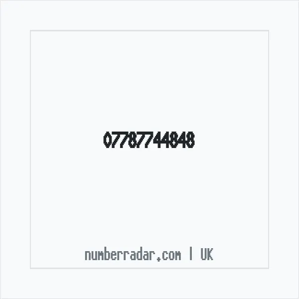 Reverse number check for +44 7787 744848 — who called me?