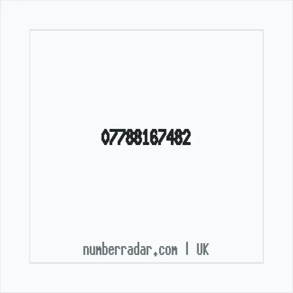 Reverse number check for +44 7788 167482 — who called me?
