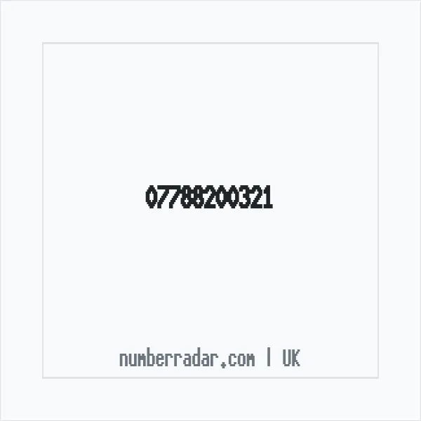 Reverse number check for +44 7788 200321 — who called me?