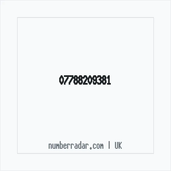 Reverse number check for +44 7788 209381 — who called me?