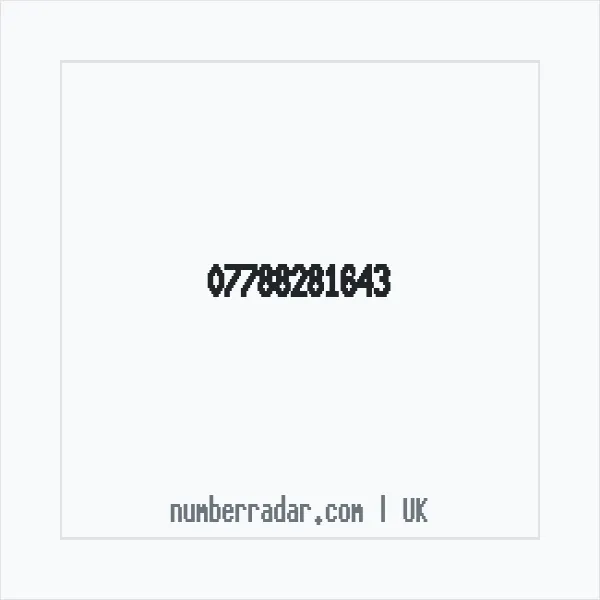 Reverse number check for +44 7788 281643 — who called me?