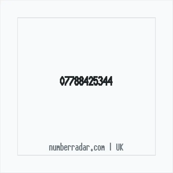 Reverse number check for +44 7788 425344 — who called me?