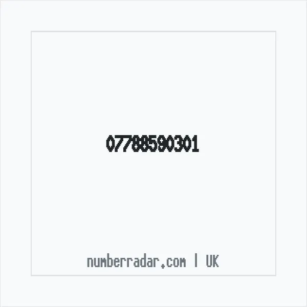 Reverse number check for +44 7788 590301 — who called me?