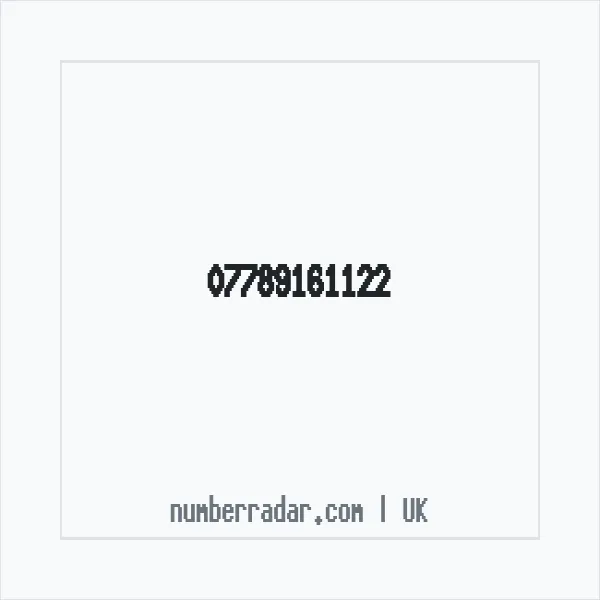 Reverse number check for +44 7789 161122 — who called me?