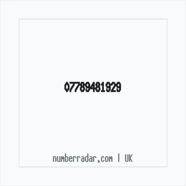 Reverse number check for +44 7789 481929 — who called me?