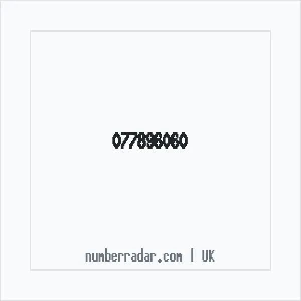 Reverse number check for +44 77896060 — who called me?