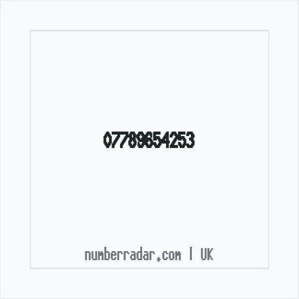 Reverse number check for +44 7789 654253 — who called me?