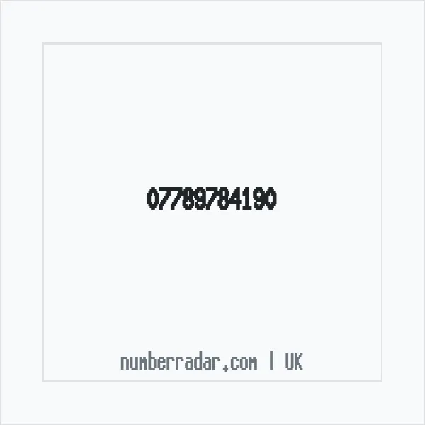 Reverse number check for +44 7789 784190 — who called me?