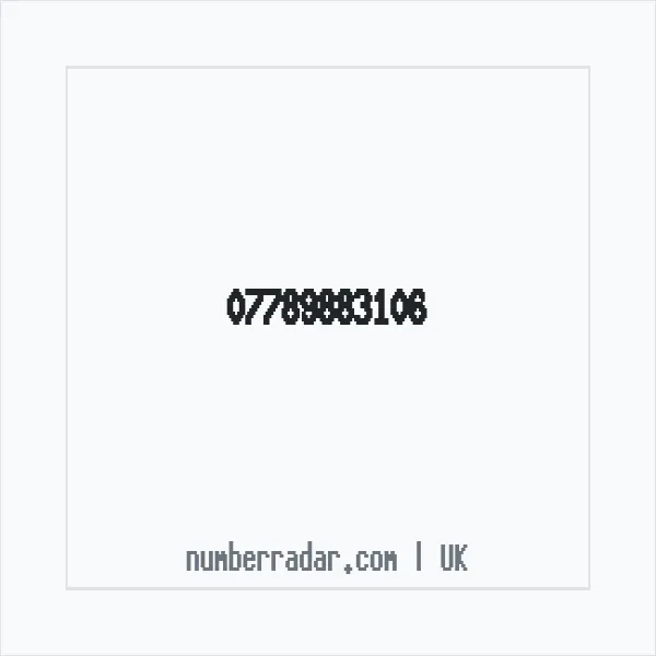 Reverse number check for +44 7789 883106 — who called me?