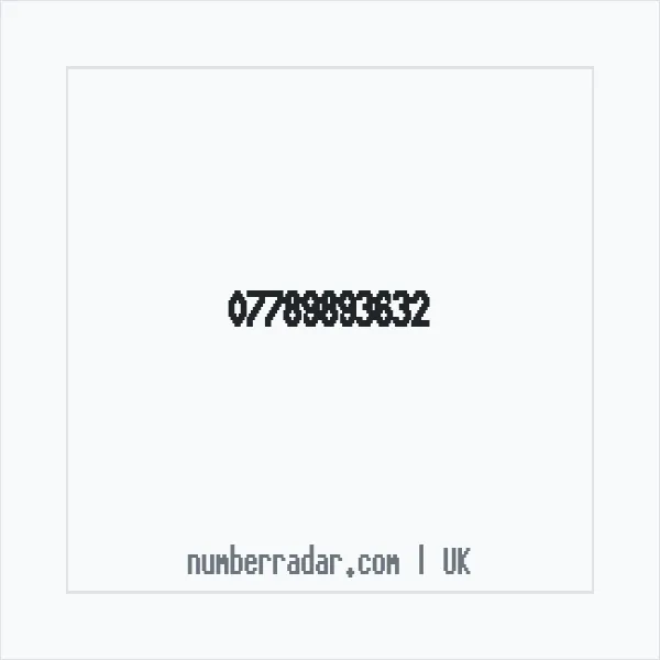 Reverse number check for +44 7789 893632 — who called me?