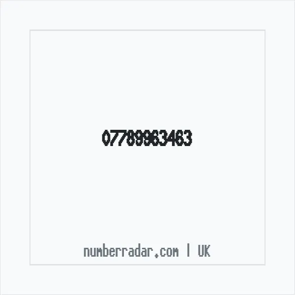 Reverse number check for +44 7789 963463 — who called me?