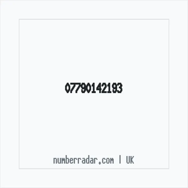Reverse number check for +44 7790 142193 — who called me?