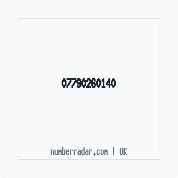 Reverse number check for +44 7790 260140 — who called me?