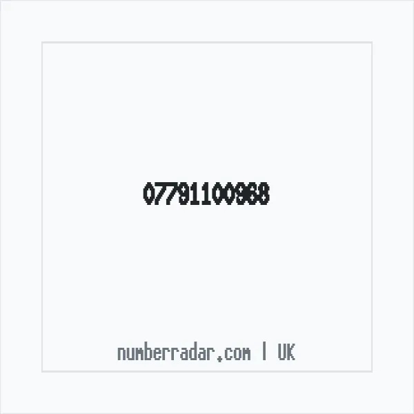Reverse number check for +44 7791 100968 — who called me?