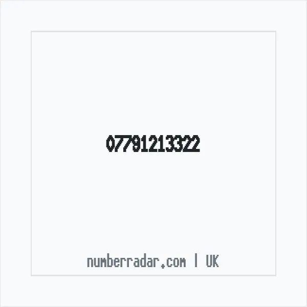 Reverse number check for +44 7791 213322 — who called me?