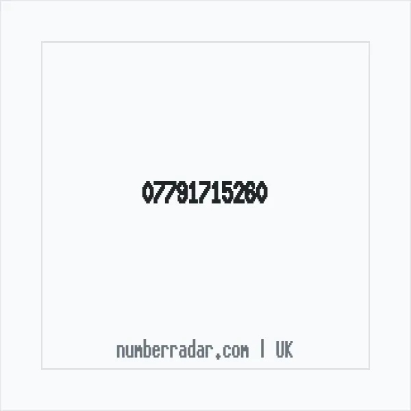 Reverse number check for +44 7791 715260 — who called me?