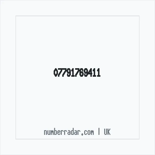Reverse number check for +44 7791 769411 — who called me?