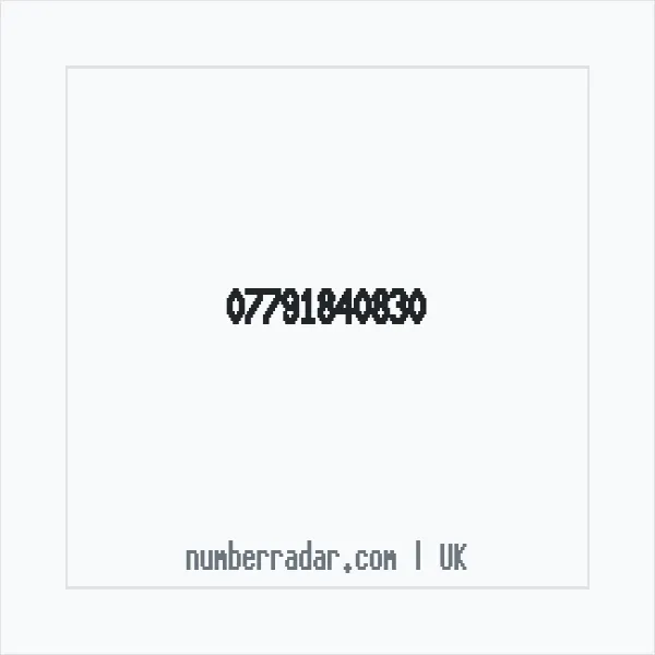 Reverse number check for +44 7791 840830 — who called me?