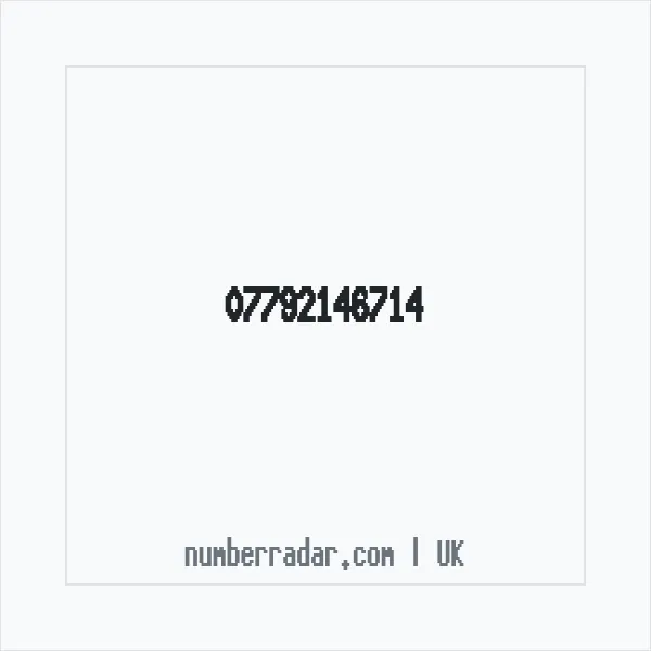 Reverse number check for +44 7792 146714 — who called me?