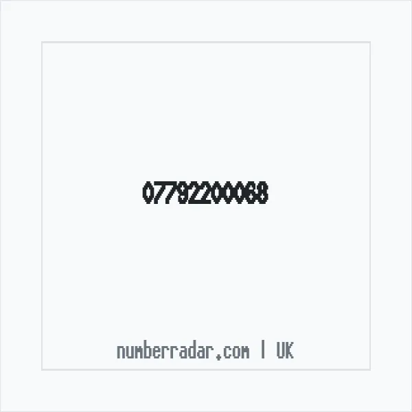 Reverse number check for +44 7792 200068 — who called me?