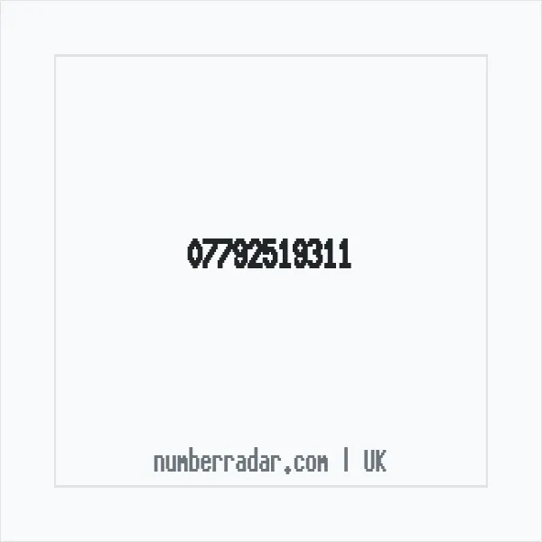 Reverse number check for +44 7792 519311 — who called me?