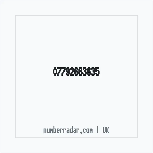 Reverse number check for +44 7792 663635 — who called me?