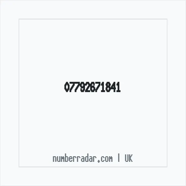 Reverse number check for +44 7792 671841 — who called me?