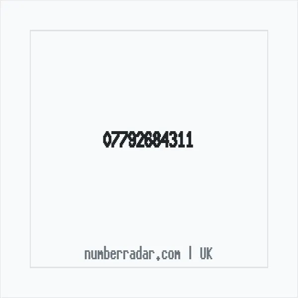 Reverse number check for +44 7792 684311 — who called me?